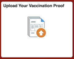Screenshot of the Cardinal Faculty and Staff self-service tile to Upload your Vaccination Proof